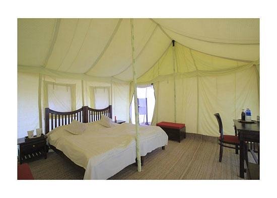 Royal Heritage AC Tent Interior at Royal Desert Camp Jaisalmer