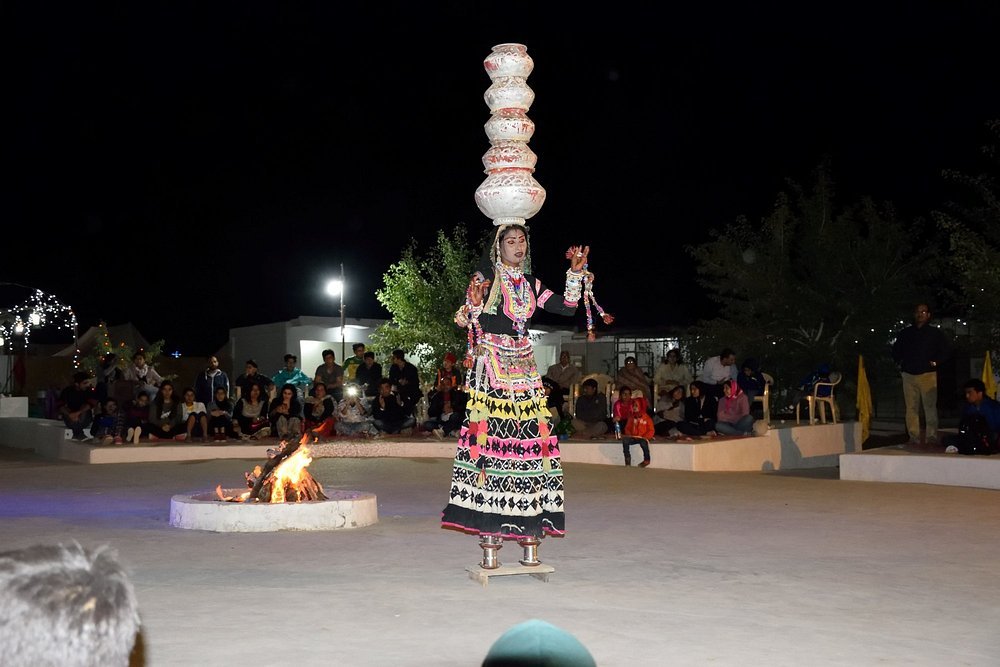 Kalbelia Folk Dance Performance and Campfire at Royal Desert Camp Jaisalmer