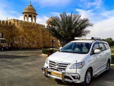 Toyota Innova Crysta SUV Taxi in Jaisalmer for Outstation Trips