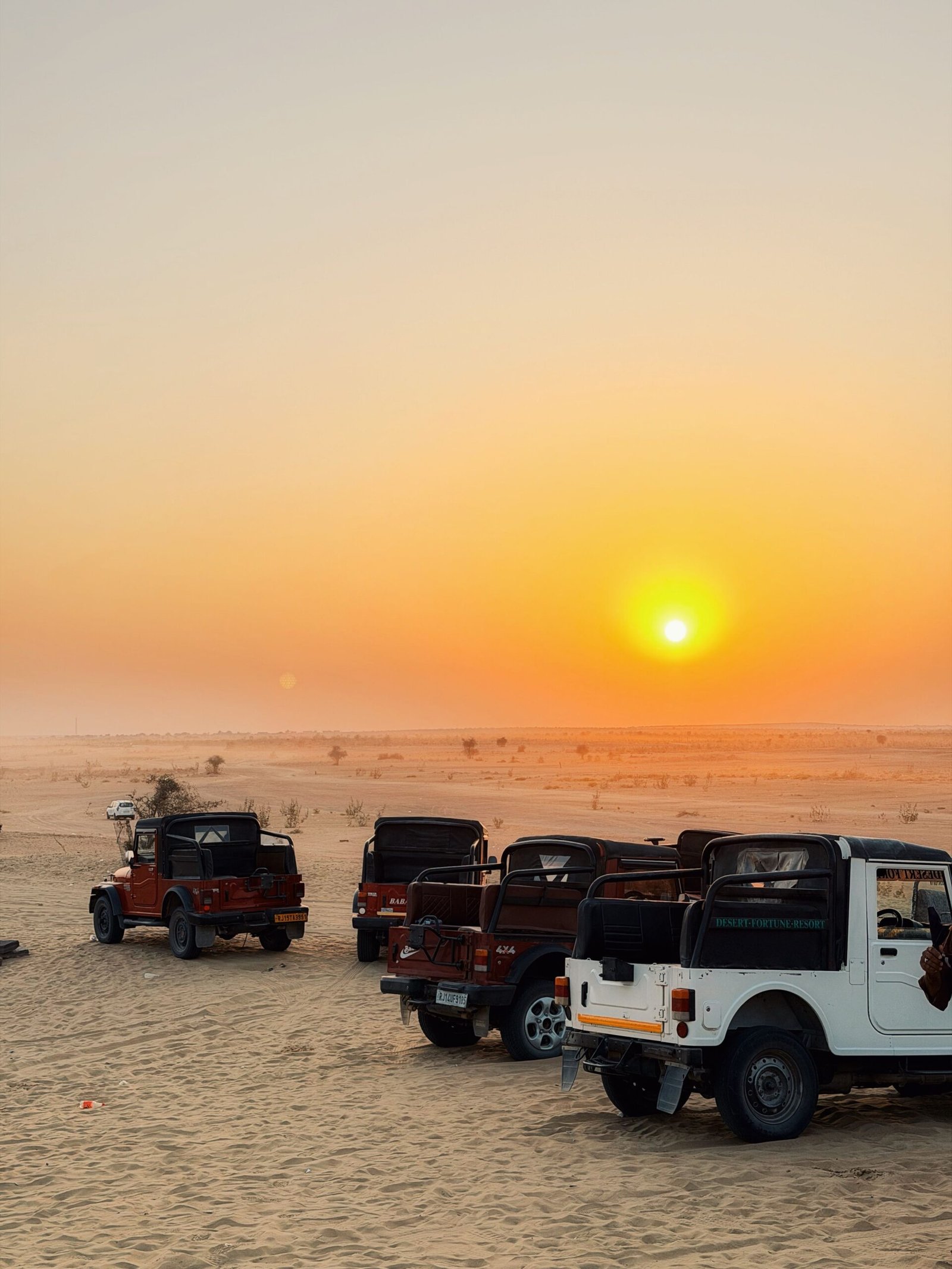 4x4 Mahindra Thar Jeep Dune Bashing on Sam Sand Dunes Jaisalmer