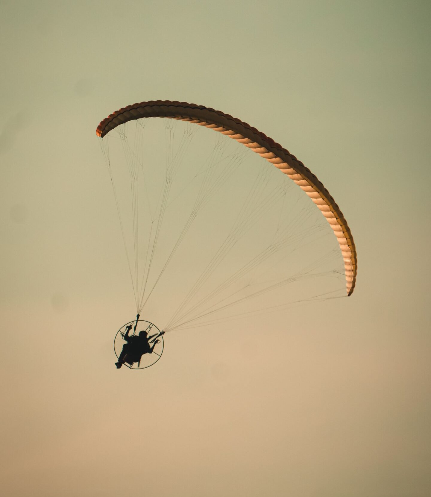 Aerial 1000 Ft Panoramic View of Sam Sand Dunes from Desert Parasail